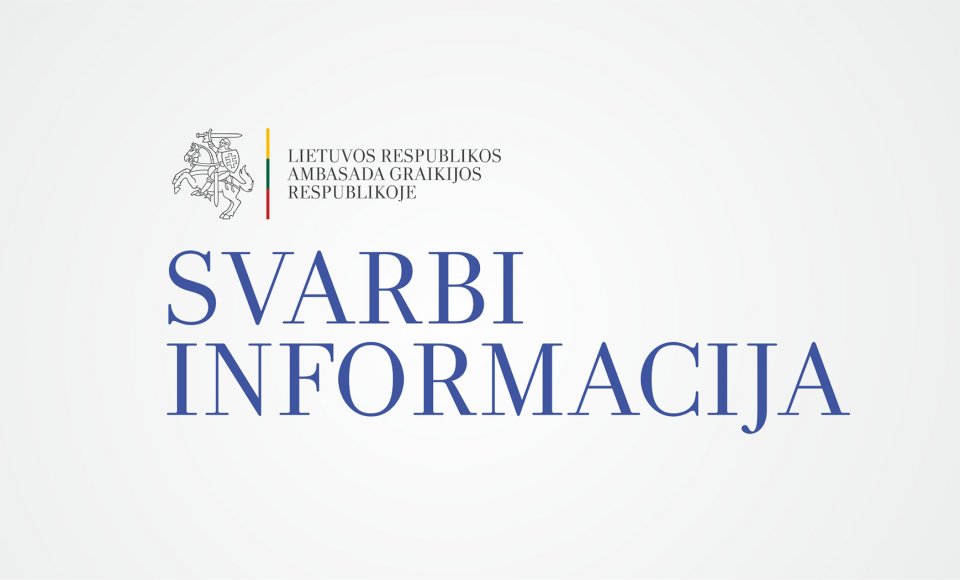  Keičiasi Lietuvos valstybės už konsulines paslaugas renkami mokesčiai